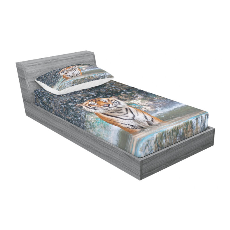 Microfiber Sheet Set, Twin Sheet Set with Fitted Sheet