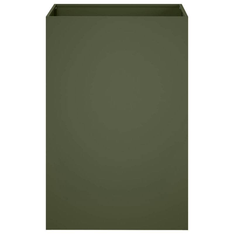 Planter, 75cm H x 50cm W x 50cm D, Olive Green, 1