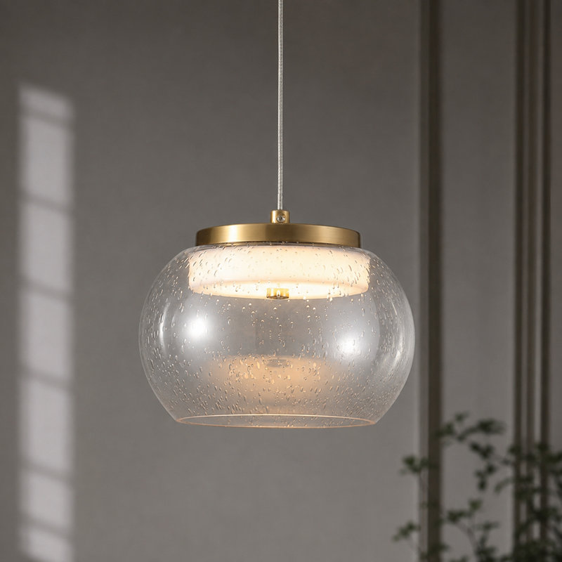 1 - Light Gold LED Single Pendant