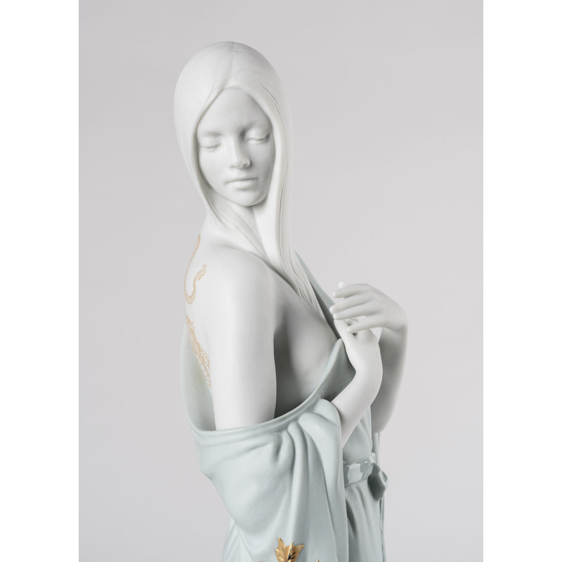 Beauty with Dragon Tattoo Woman Statue