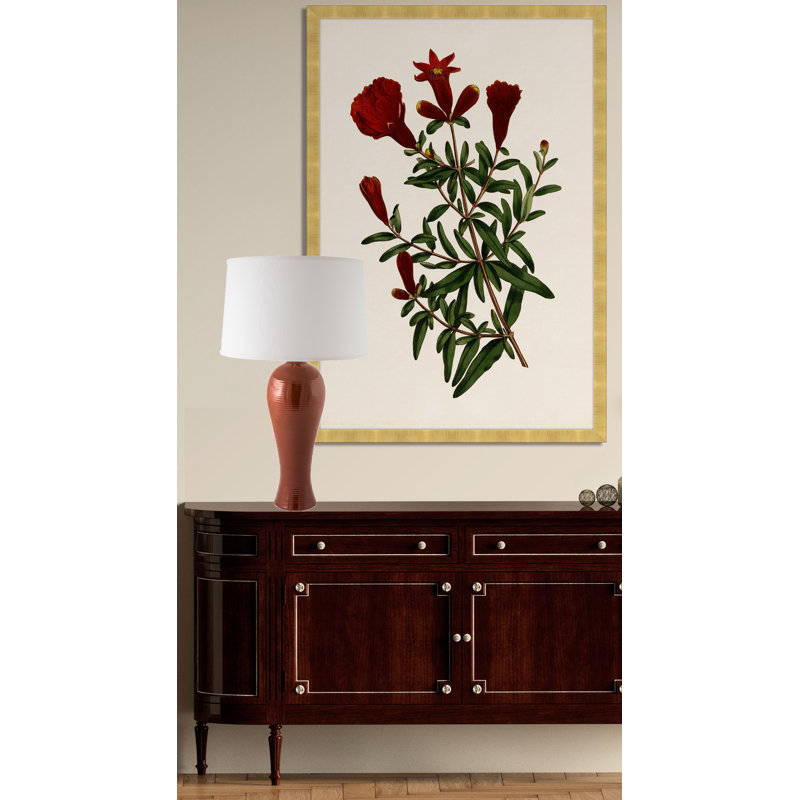 Kruize Ceramic Table Lamp, Cayenne