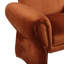 Fauteuil d'appoint rembourré à accoudoirs roulés Liana