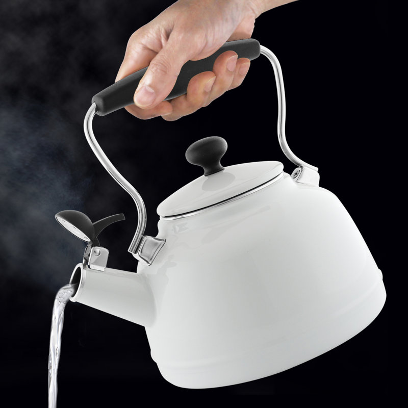 Chantal Vintage 1.7 qt. Whistling Stovetop Kettle, Yellow