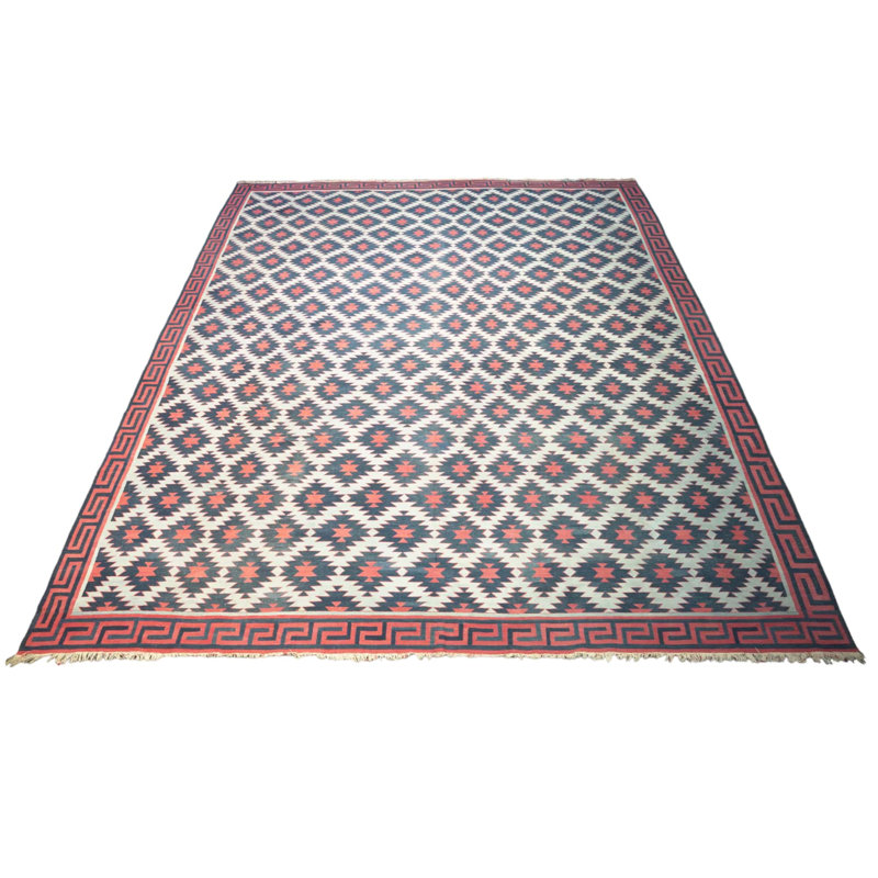 Dhurrie Hand Woven Wool Area Rug