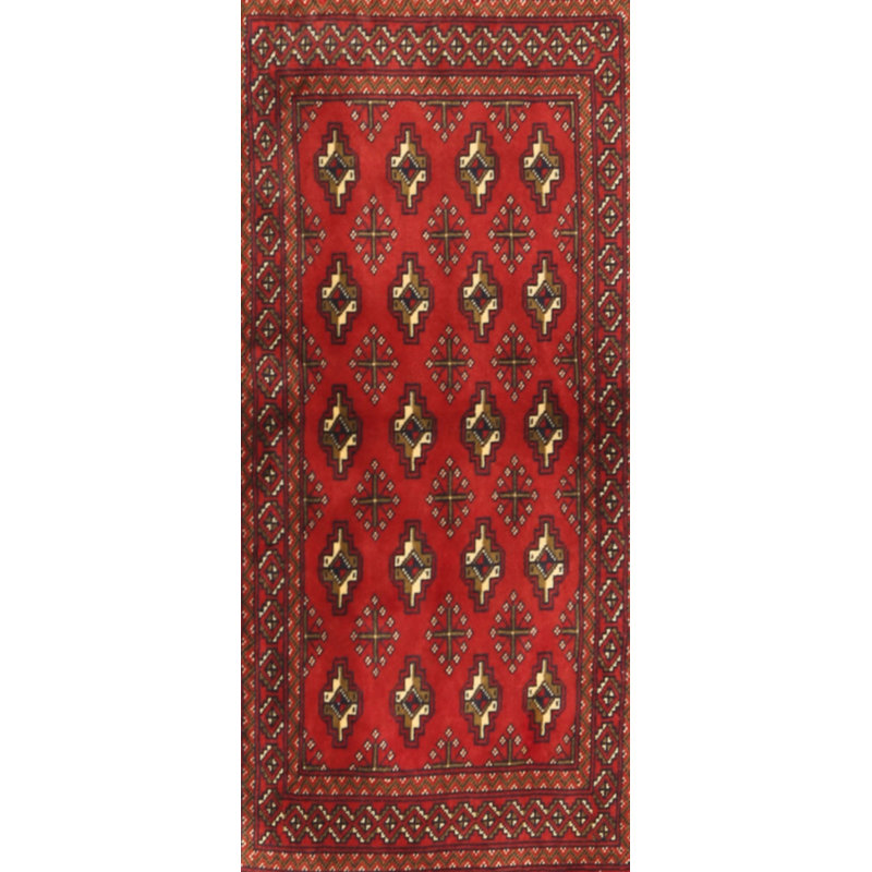 Tapis rouge / brun / beige Southwestern, Rectangle 7 pi x 10 pi