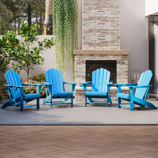 Chaise Adirondack d'extérieur en poly (ensemble de 4)