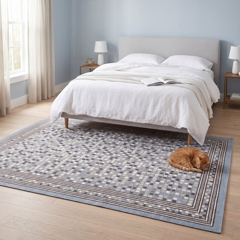 Tapis Larder Modern, Rectangle 9 pi 10 po x 14 pi 1 po