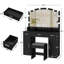 Ensemble coiffeuse et tabouret Areena-1788039630