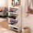 3 Tier Shoe Storage Cabinet with Drawers for Entryways,Bedroom,Flip Door Design Shoe Cabinet.Wood coloured Finish-1848218269