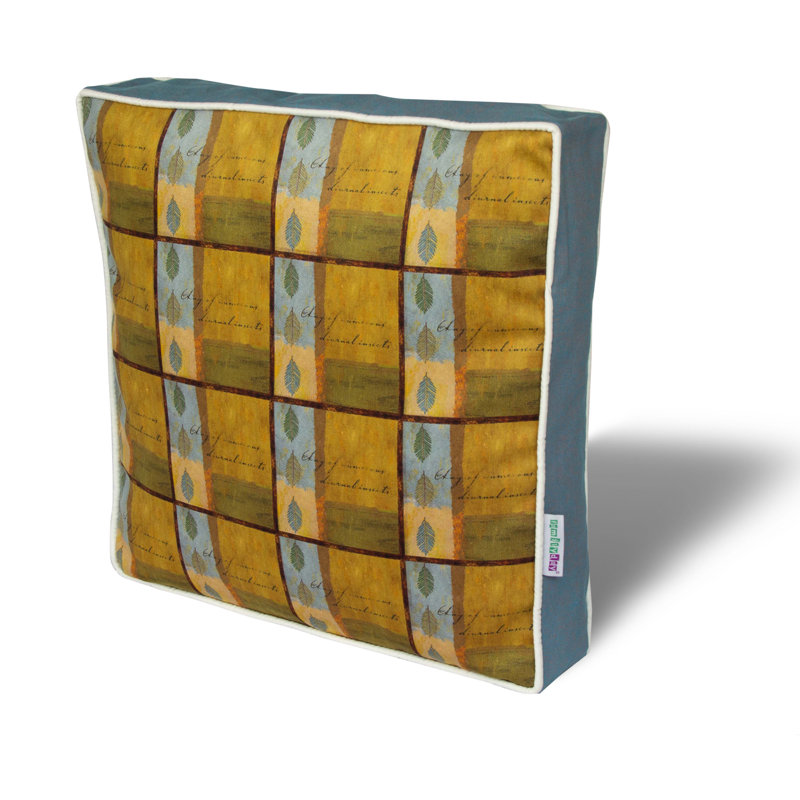 Coussin carré de qualité supérieure, 16,5 x 16,5 pouces, 50% coton / 50% polyester | Lavable et repassable avec fermeture à glissière dissimulée | Rembourrage en silicone pour un confort ultime | Housse amovible, parfaite pour la décoration intéri