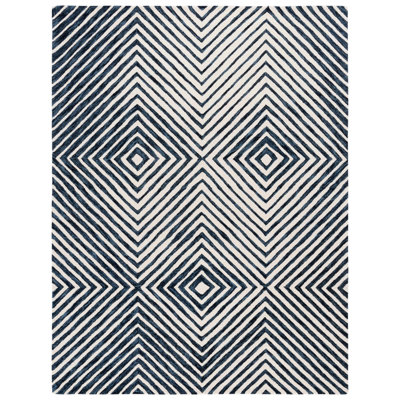 Ebony 150 Area Rug In Navy / Ivory