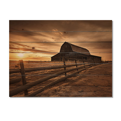 " Barn Scenery At Dusk II "