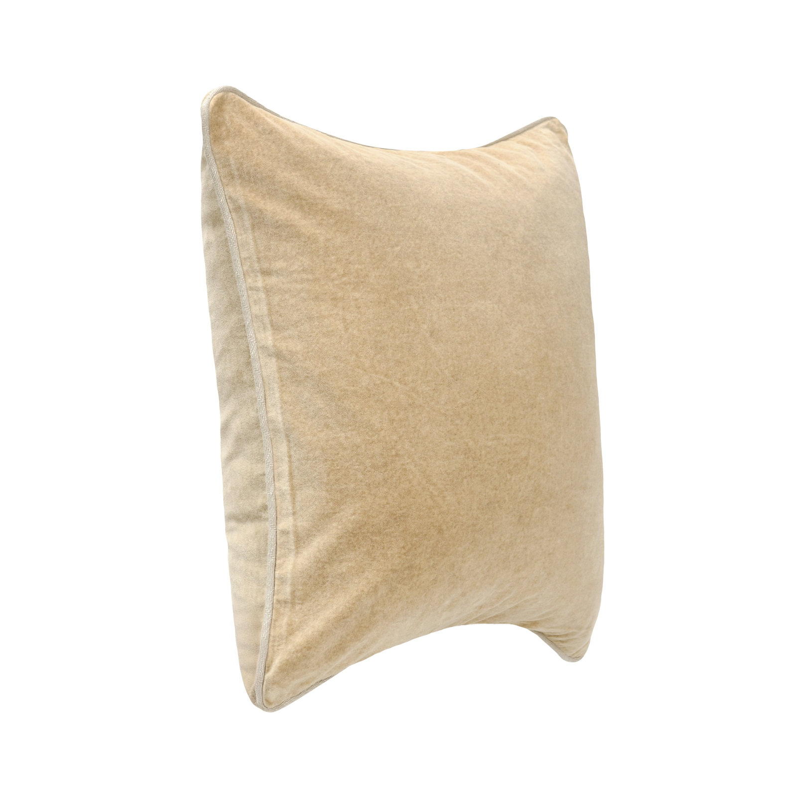 Goodall Cotton Throw Pillow, Square 22", Wheat