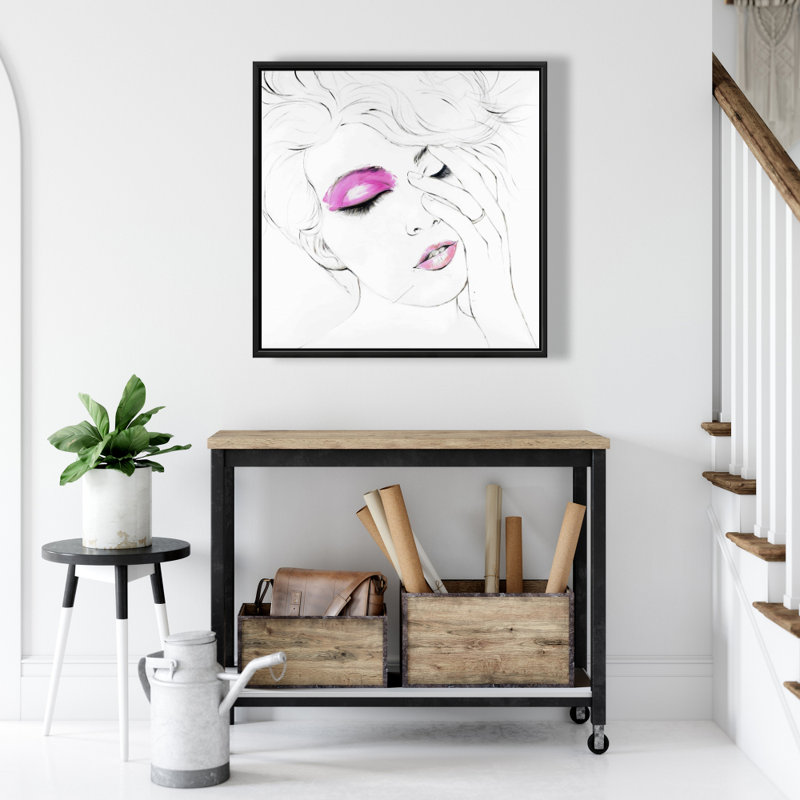 " Pink Makeup ", 24" H x 24" W