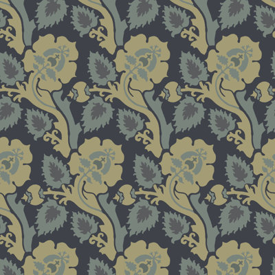 Paisley Briar - Papier peint botanique Golden Hour