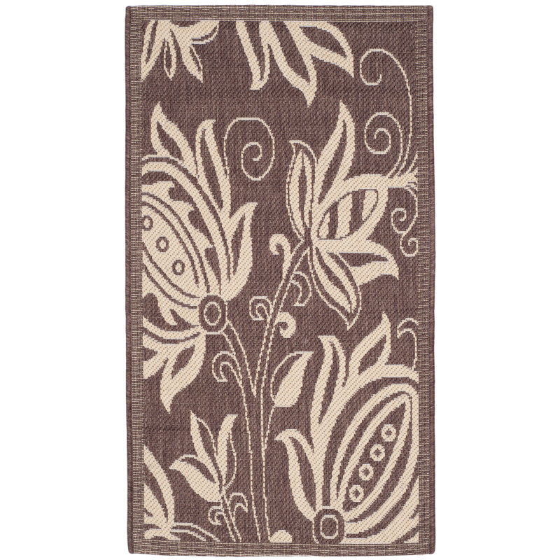 Marpain Performance Floral Indoor/Outdoor Area Rug, Rectangle 2'7" x 5'