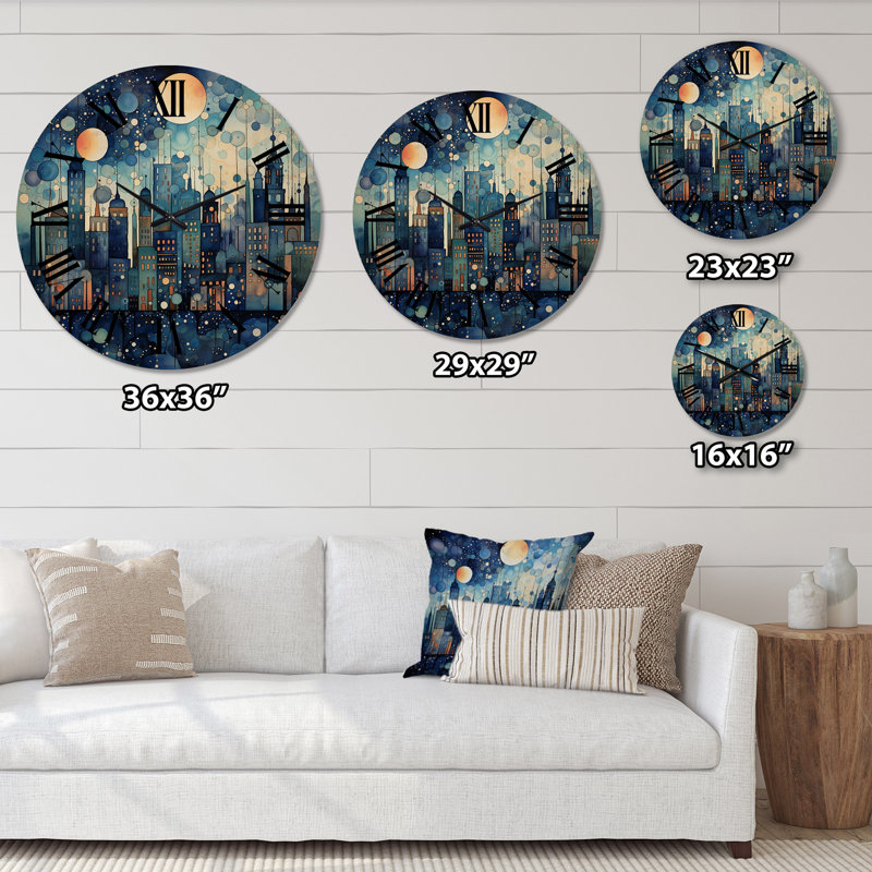 Horloge murale en bois massif Mirtila, Petit