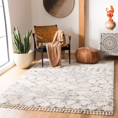 Triplett Fringe Shag Performance Southwestern Rug