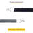 Brixwell QLWT-001 100ft Roll Adhesive Backed Window Pile, 0.200" Pile Height, 0.187" Backing Width-Gray