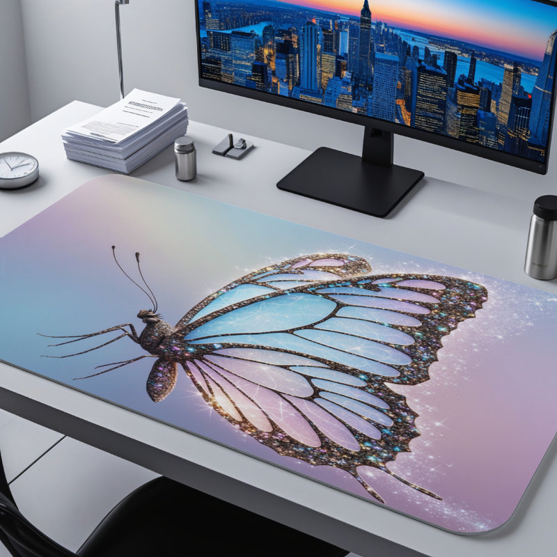Polyester Desk Pad, 31.5x15.5