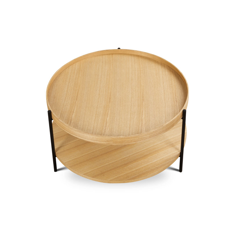 Aunica Three Leg Coffee Table, 39cm H x 68cm L x 68cm W
