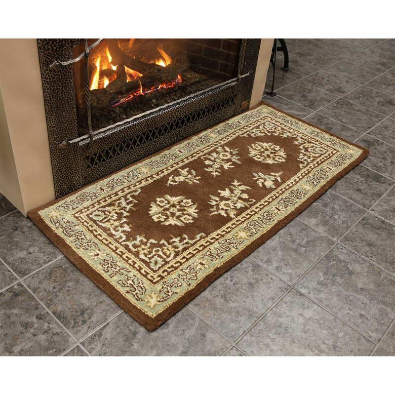 Tapis en laine Rupesh Hearth, H 26 po x l 56 po x P 0,5 po