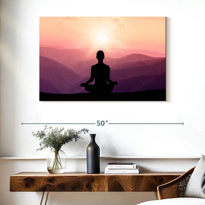 Kerrick Mountain Yoga Meditation, H 26 po x l 39 po