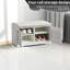 Banc de rangement pour chaussures 28,74 po avec armoire 2 portes