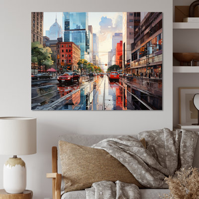 «Skyscrapers Urban Heights II», reproduction sur toile
