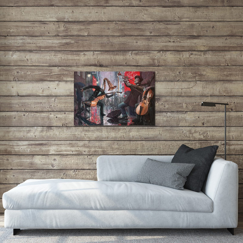 «Life Is a Dance in the Rain V» par Adrian Borda - impression sans cadre, H 24 po x l 32 po x P 0,25 po