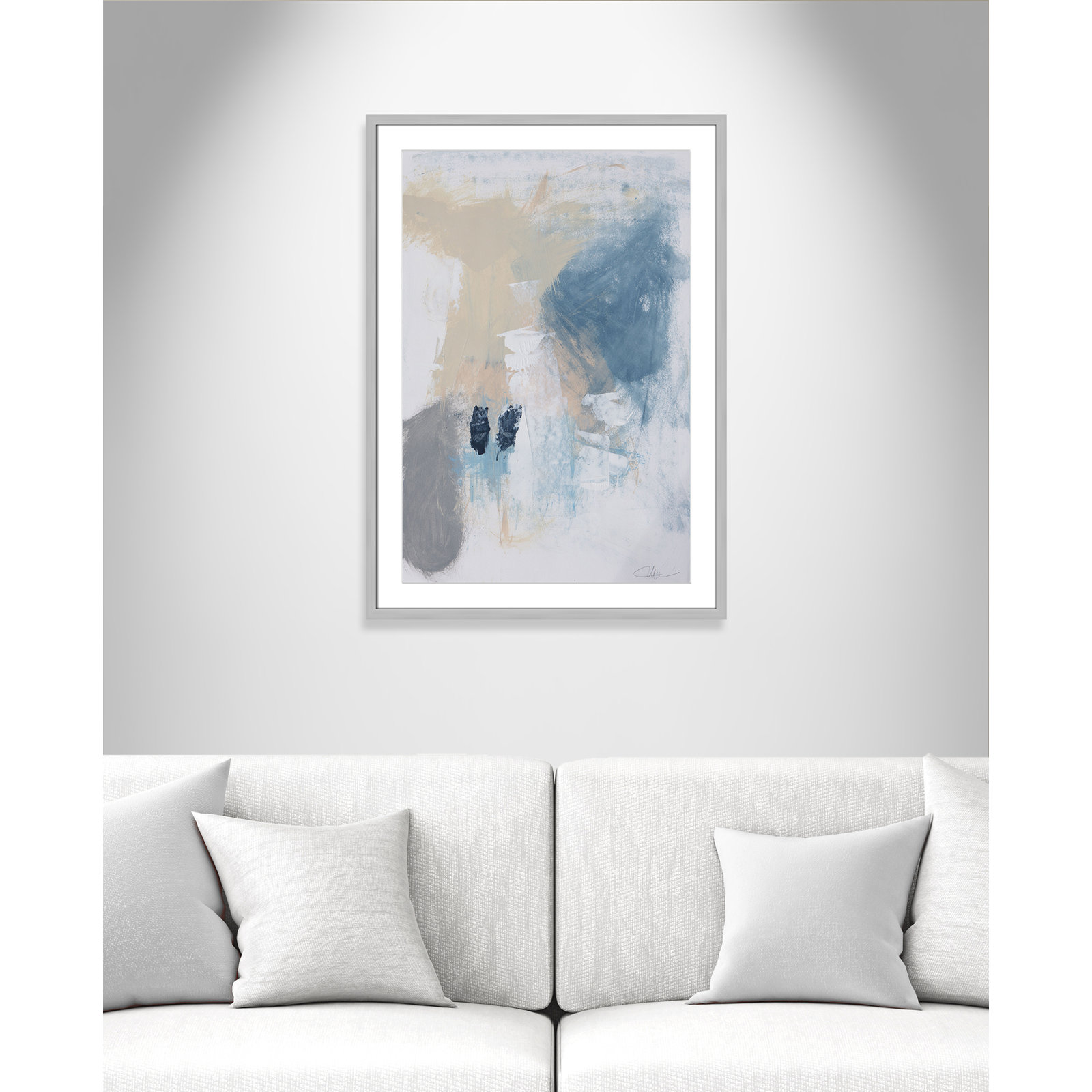 Coastal Carnival II Print by Casa Fine Arts, White, 35.5" H x 25.5" W x 1.25" D, Silver Single Picture Framed Paper