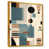Toile avec cadre flottant or