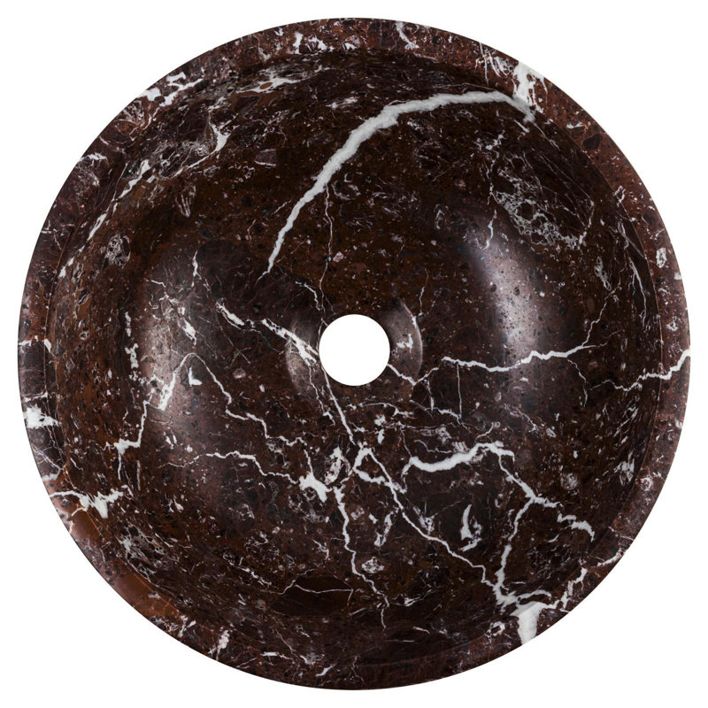 Ivy Bronx 370mm L x 370mm W Marble Circular Sink