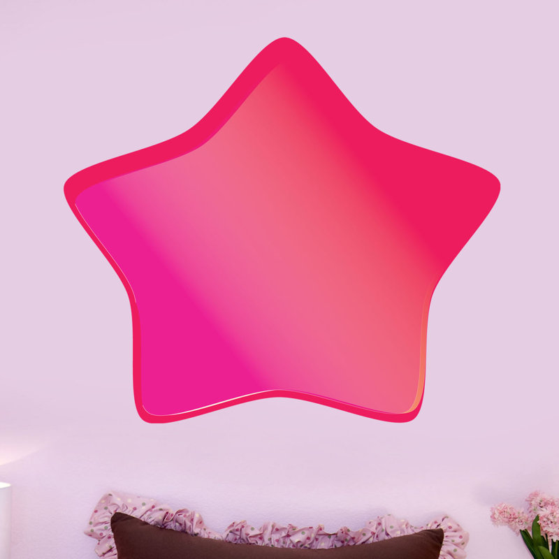 Adhésif décoratif étoile douce, H 32 po x l 36 po, Rose