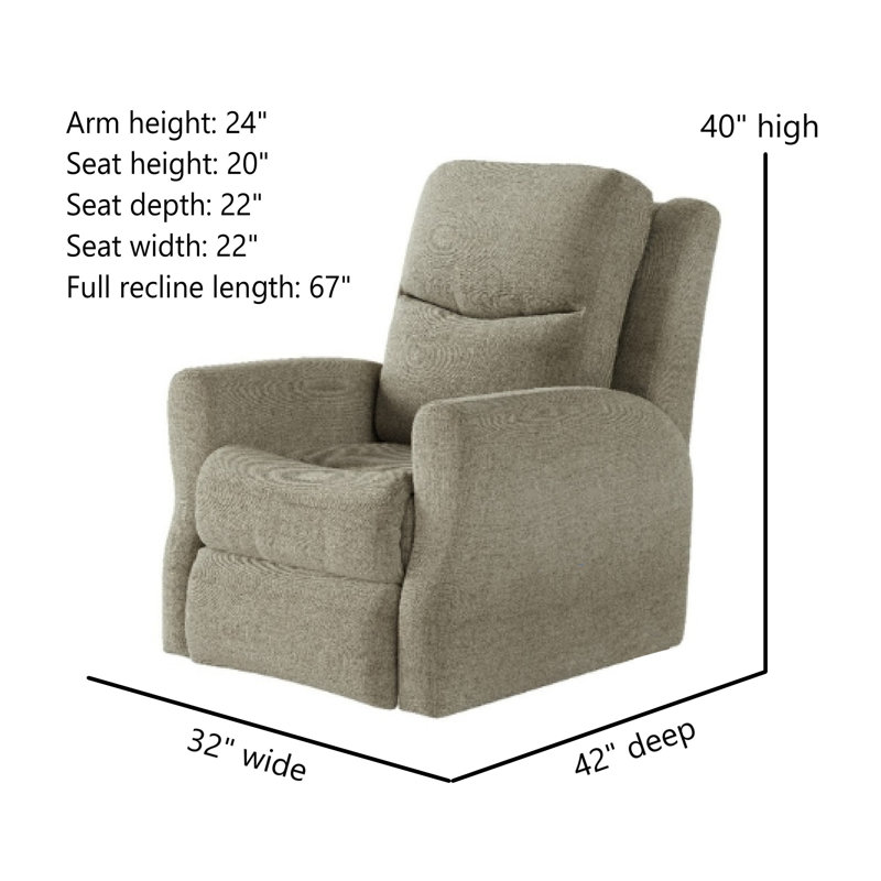 Fauteuil inclinable Fame, Tanné, À bascule électrique