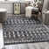 Geometric Area Rug in Charcoal