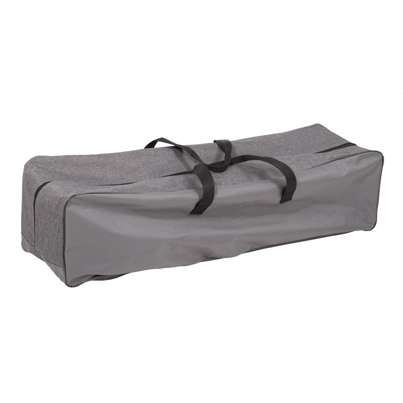 Chaise de terrasse avec coussins Ravenwood, Gris