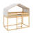 Twin Over Twin Wood Bunk Bed With Tent-1979634009
