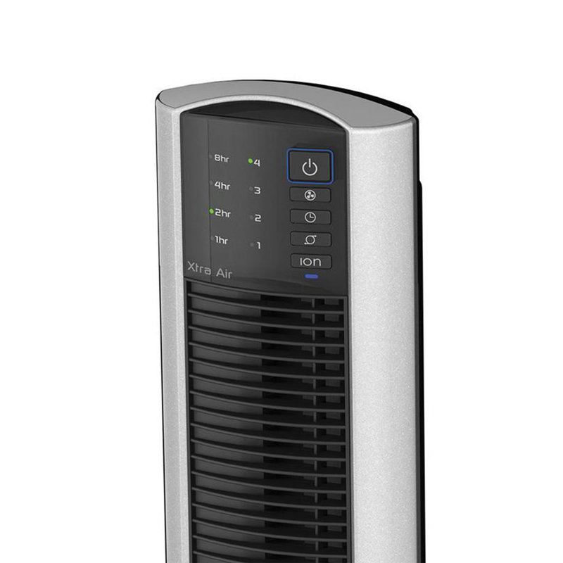 Lasko 48 Inch Silver Oscillating Tower Fan with Remote