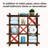 9 Piece Solid Wood Shelf