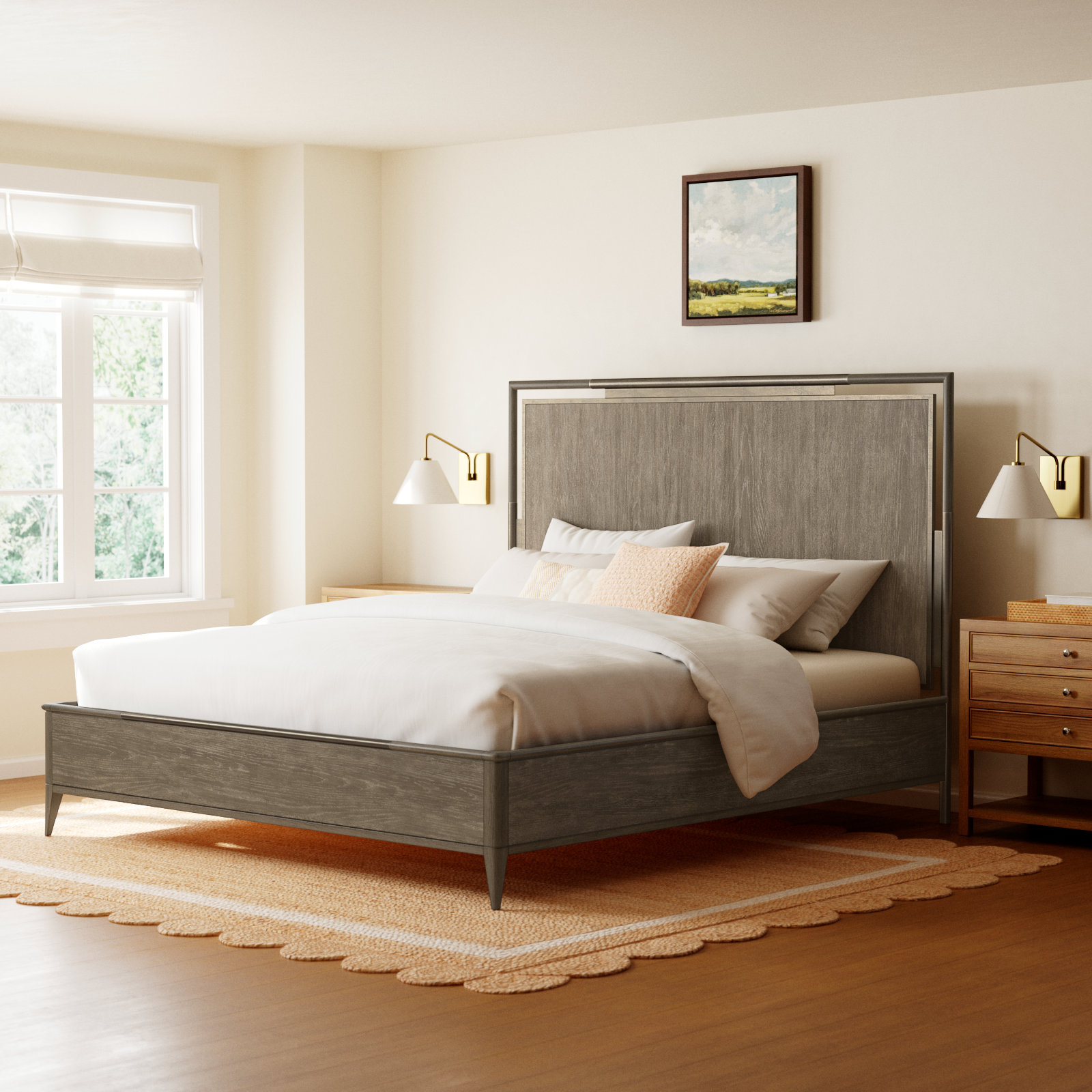 Regan Bed, King, Natural