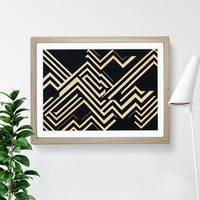 Brave Modern Abstract - Framed Print