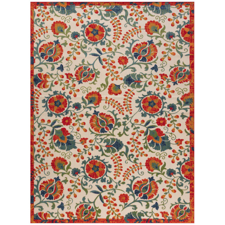 Deka Floral Indoor/Outdoor Area Rug