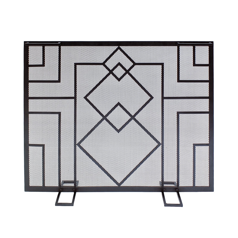 Alassandra Iron Fireplace Screen, Small