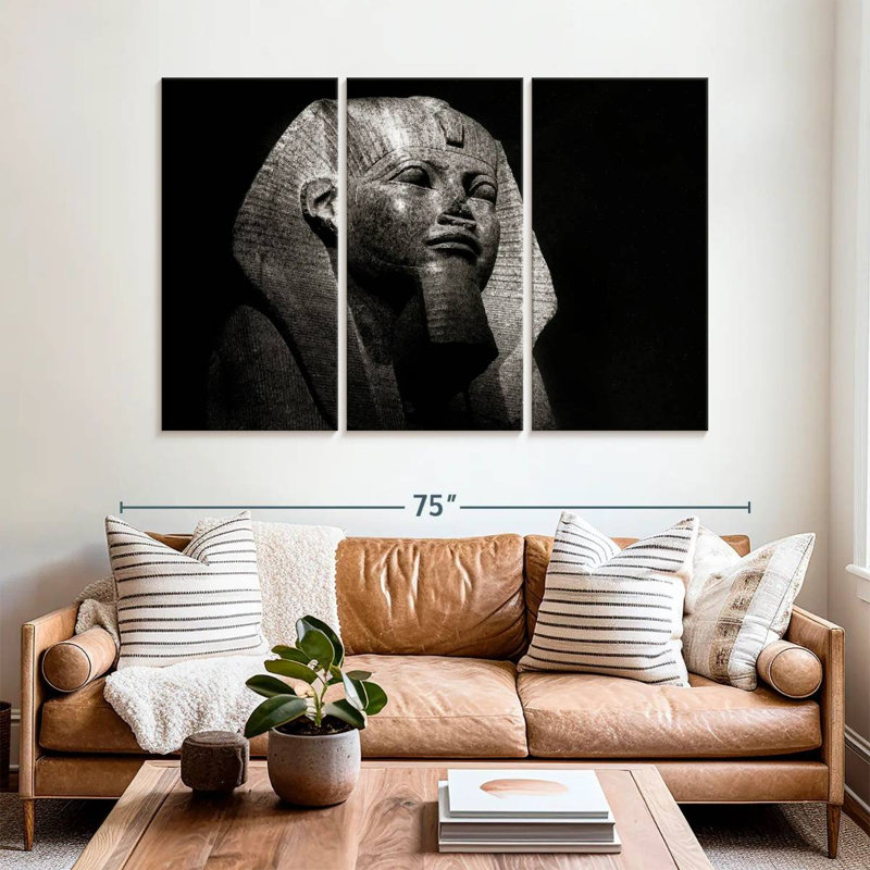 Brampt Closeup Black Sphinx, 42" H x 65" W