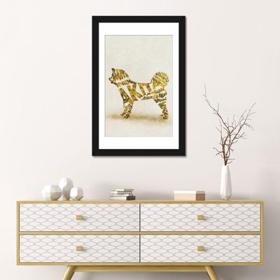'Akita Inu' By Ayse Deniz Akerman Graphic Art Print on Wrapped Canvas