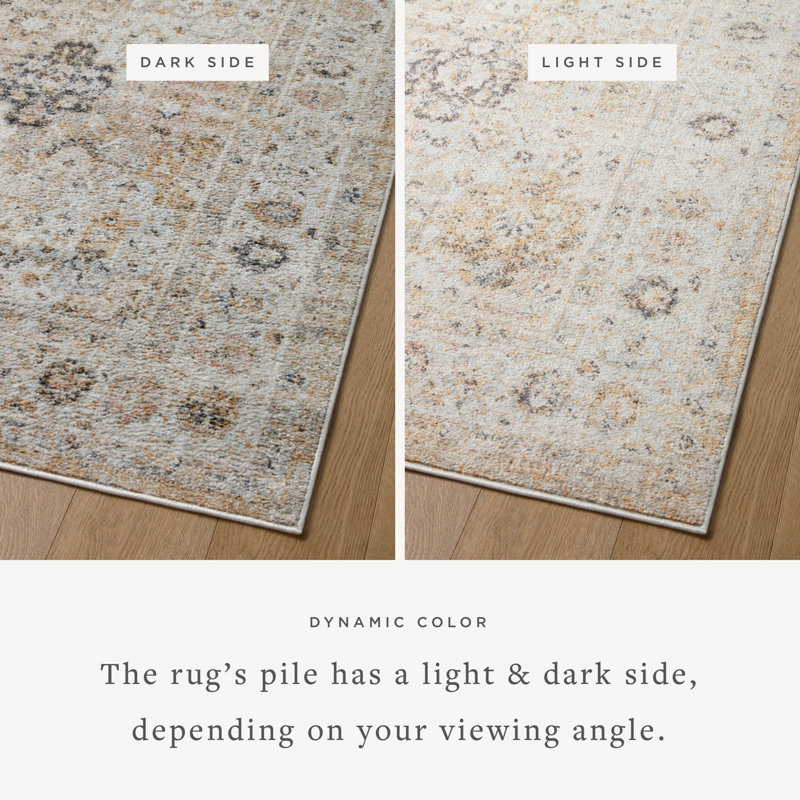 Monroe Oriental Machine Made Power Loomed Polypropylene Area Rug in Beige, Rectangle 7'10" x 10'
