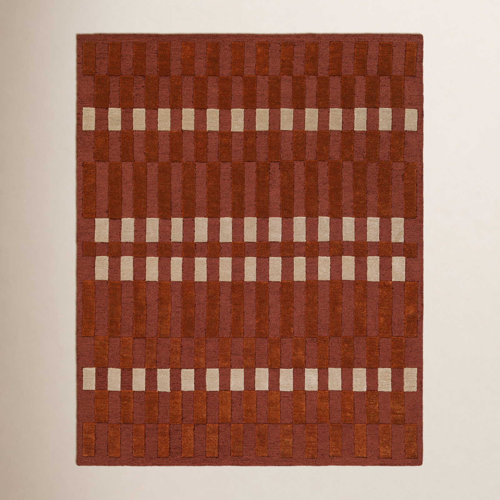 Kyla Hand-Tufted Plaid Rug, Rectangle 3' x 5'