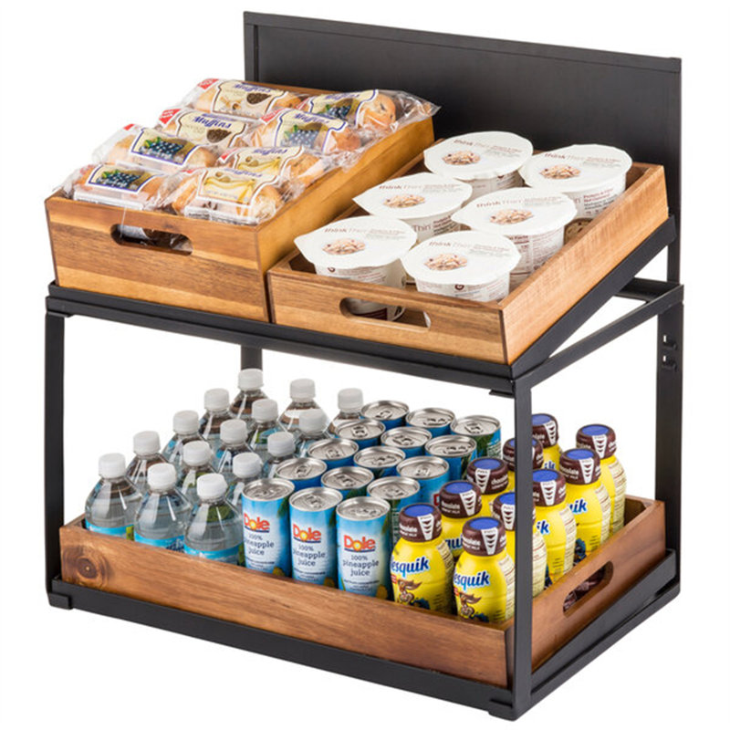 Tablecraft 11000 Two Tier Crate Display - 21 1/2" X 13 1/2" X 22 1/4" WS-80811000