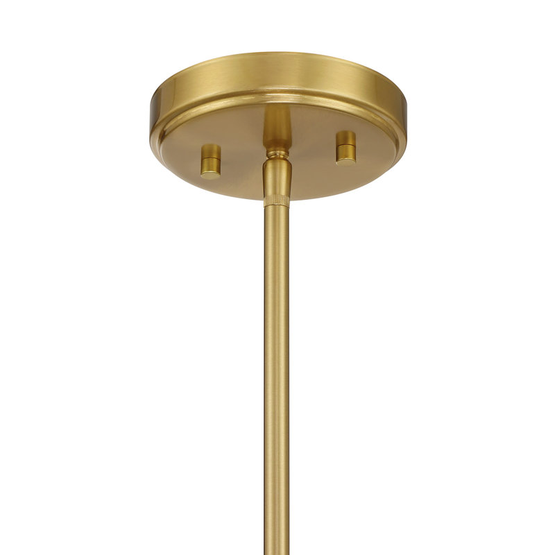 Hillbourne 3-Light Pendant in Brass, Brown;Yellow, Brass